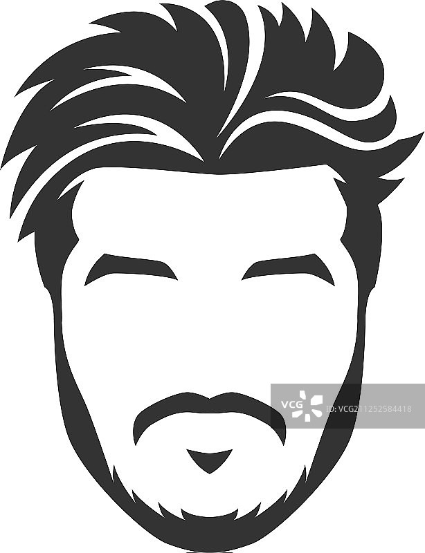 有胡子的男人脸图片素材