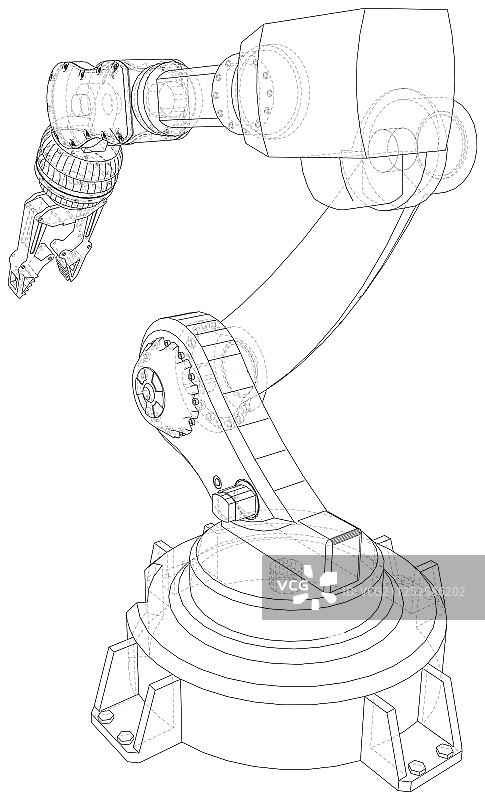 机器人手臂工业机械技术图片素材