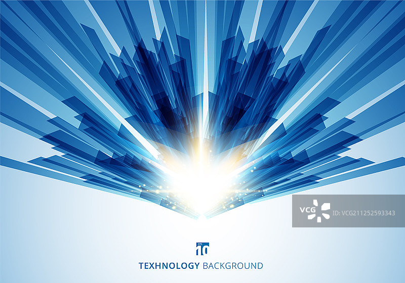 抽象运动几何闪亮蓝色重叠图片素材