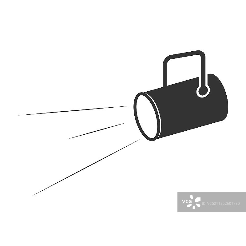 泛光灯手电筒商业概念图片素材