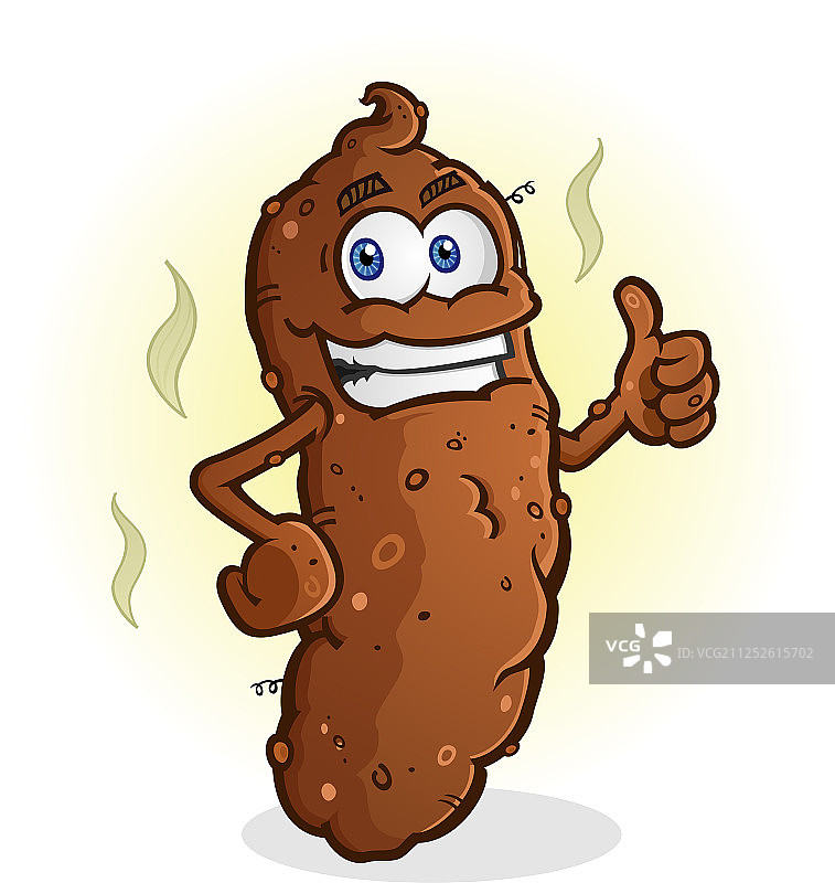 卡通大便点赞角色图片素材