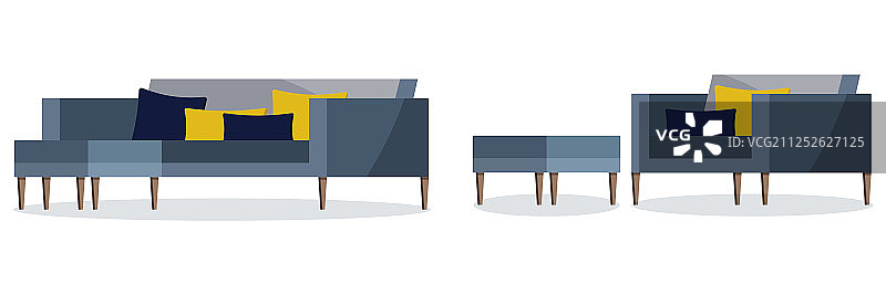 白色背景上的蓝色图标图片素材