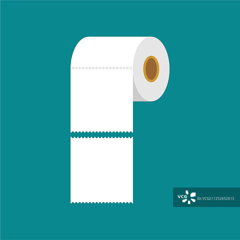 独立卫生间的卷筒卫生纸图片素材
