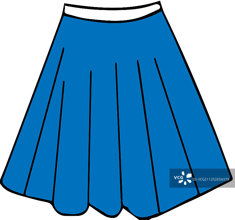 白色背景上的裙子图标图片素材