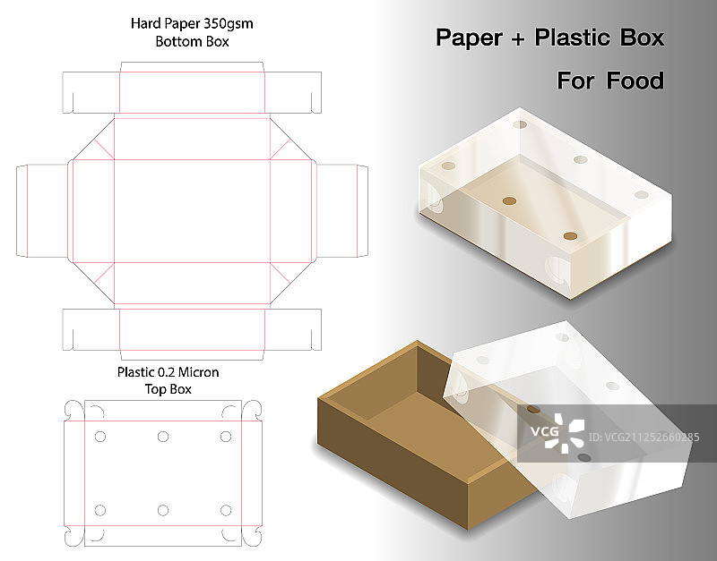 盒包装模切模板设计三维模型图片素材