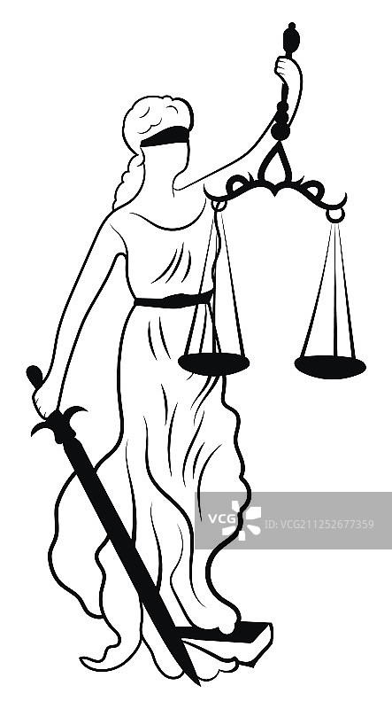 忒弥斯或正义女神图片素材