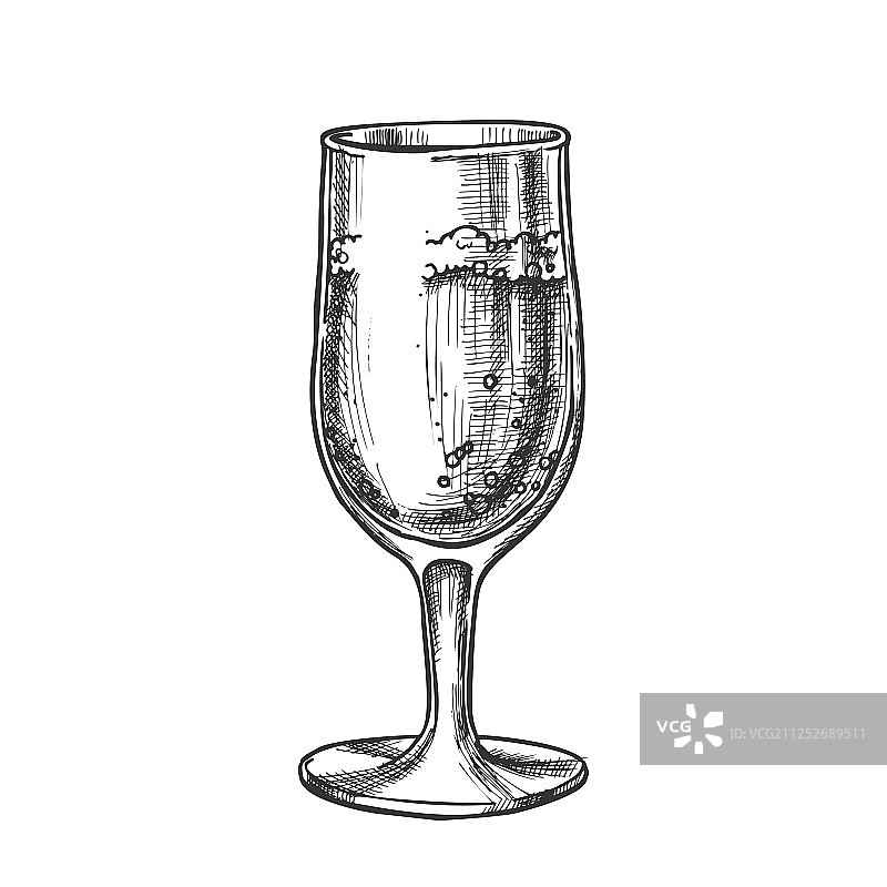 香槟酒杯复古优雅设计图片素材