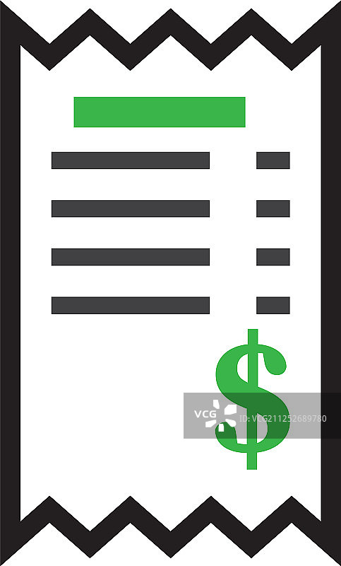 纸质账单平面设计模板图片素材