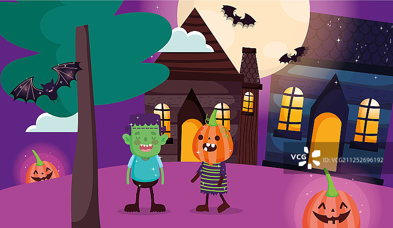 儿童万圣节服装图片素材