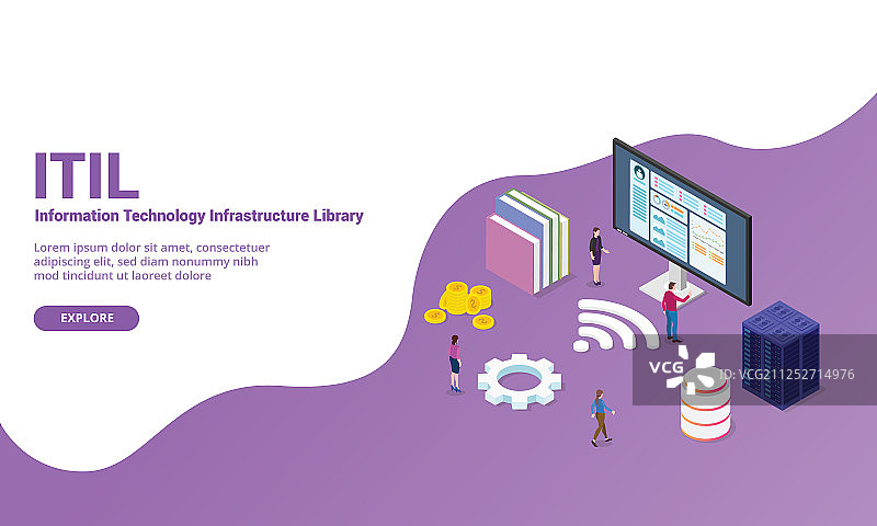 ITIL信息技术基础设施图片素材