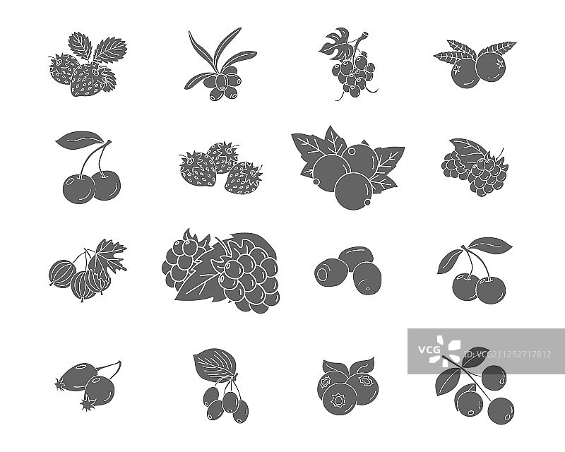 浆果图标合集05图片素材