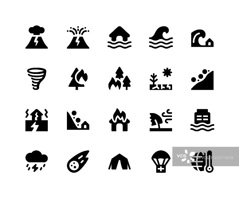 灾难标志符号图标图片素材