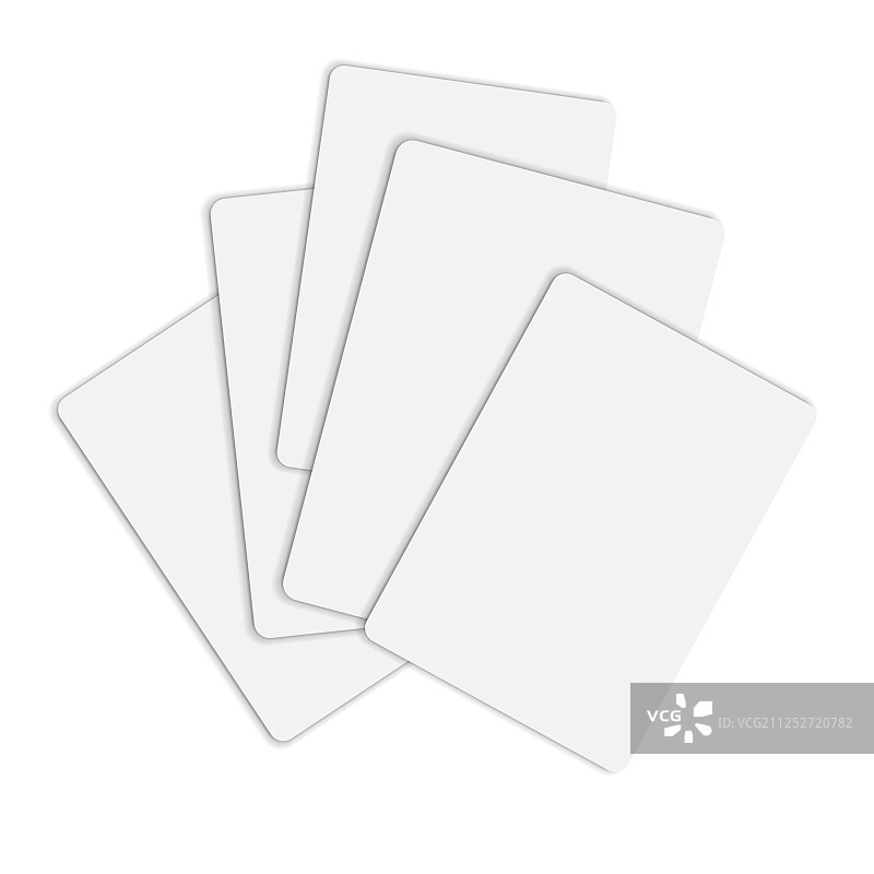 白色纸卡样机图片素材