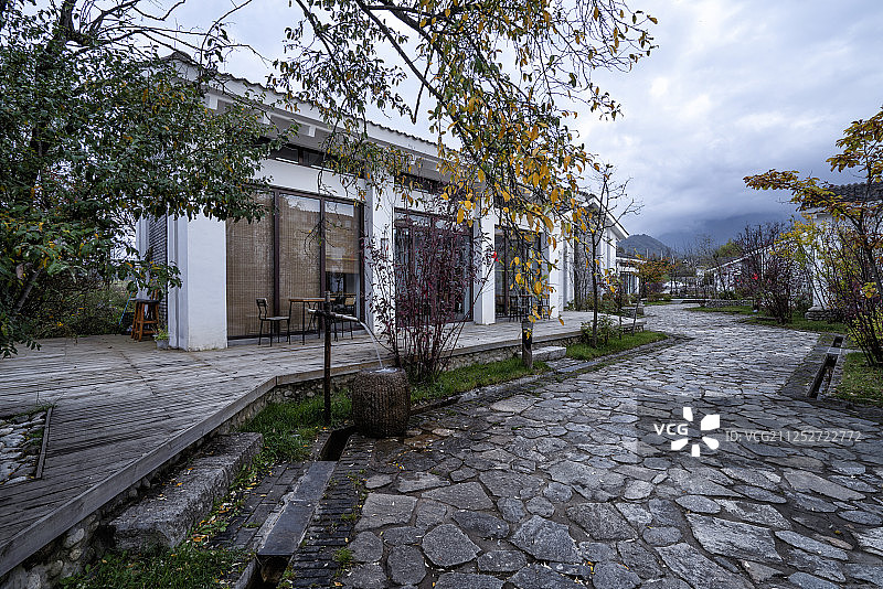 秦岭山间民宿图片素材