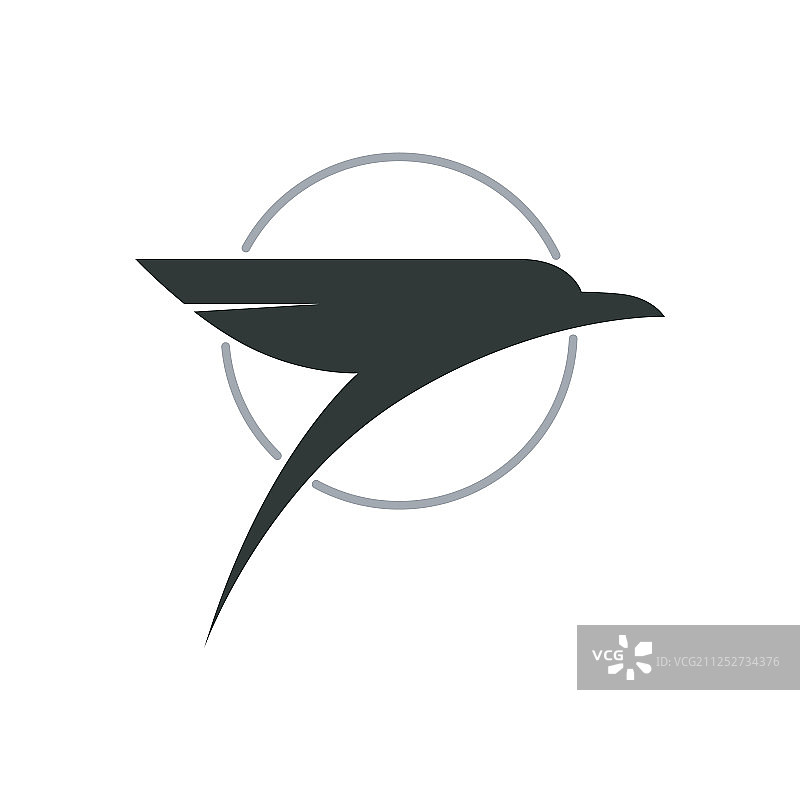 风格化的鸟类图标设计元素图片素材