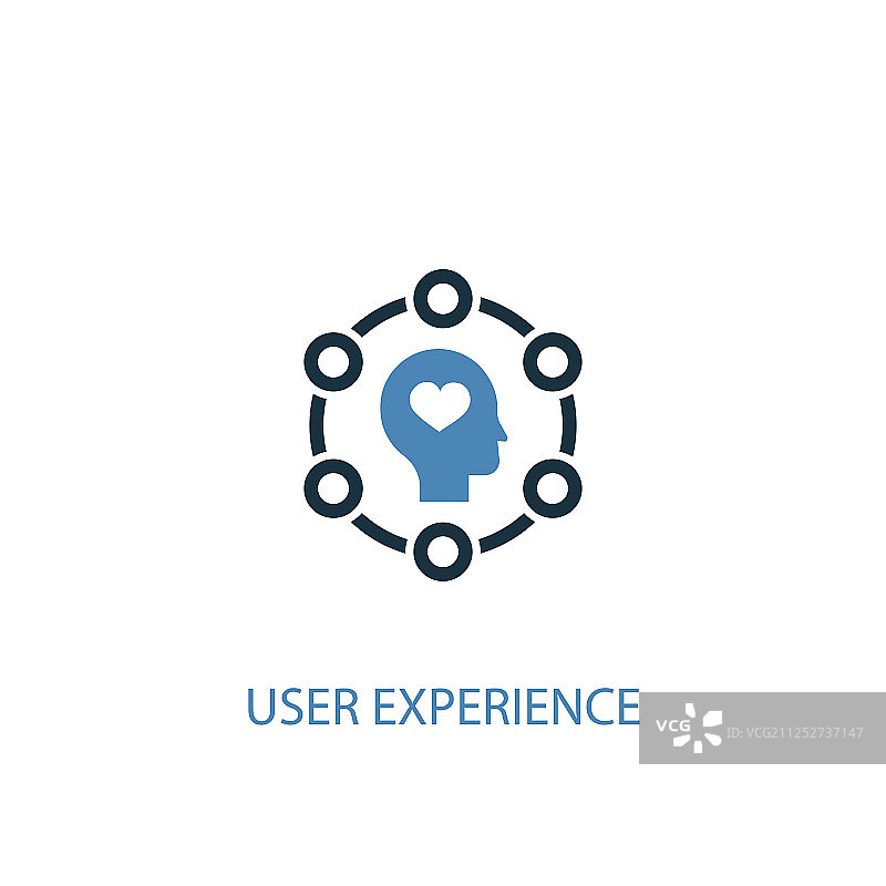 用户体验概念双色图标图片素材