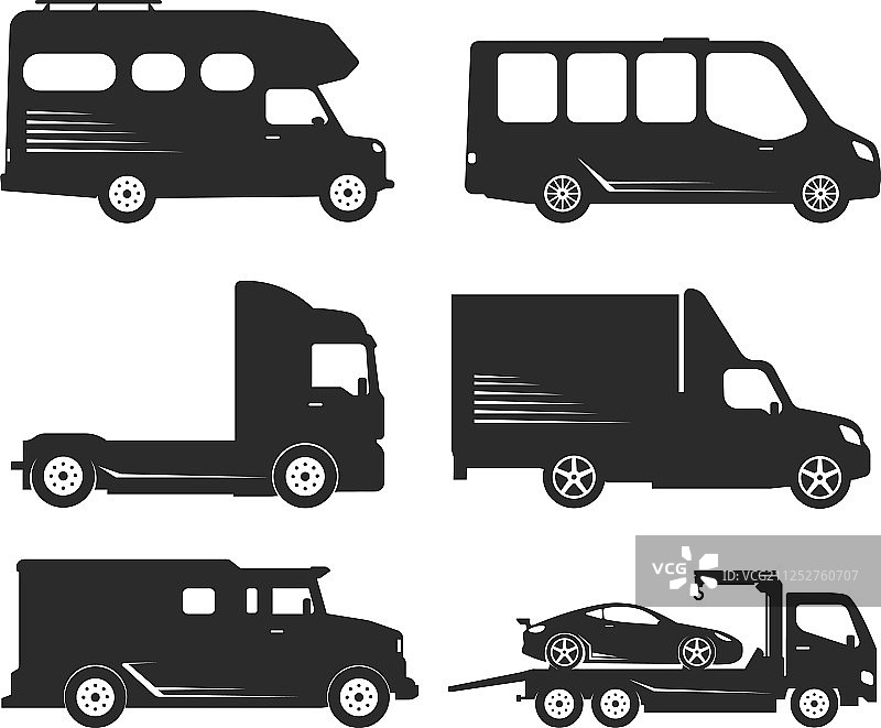 汽车类型和模型对象图标集图片素材
