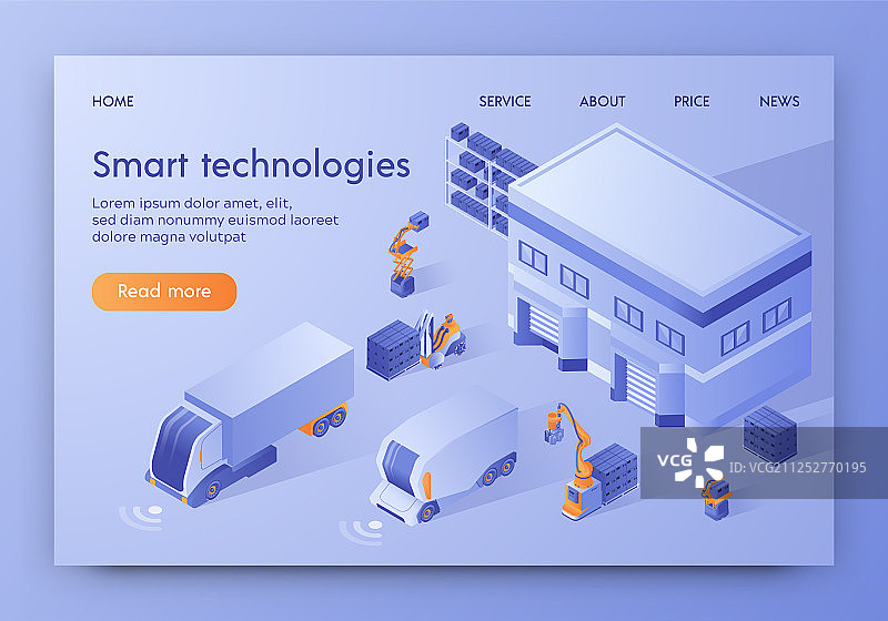 自动驾驶引导车物流图片素材