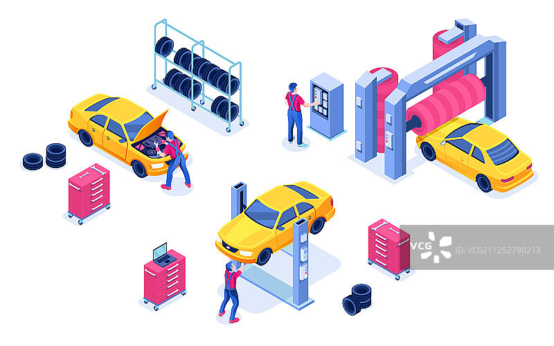 汽车服务自动维护图片素材