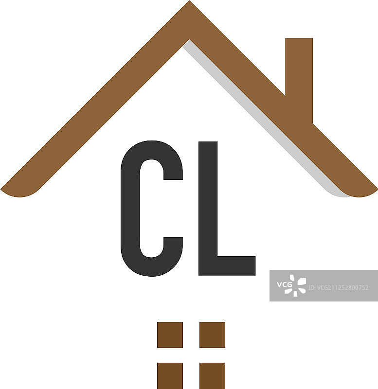 CL字母建筑标志设计模板图片素材