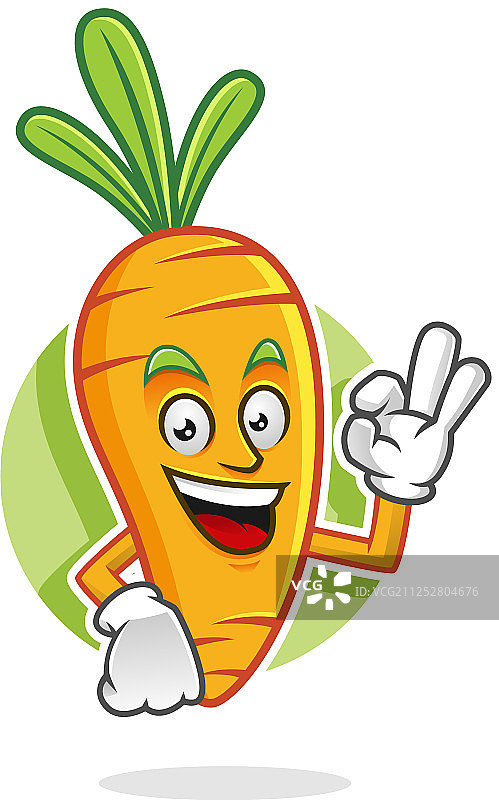 美味胡萝卜吉祥物图片素材