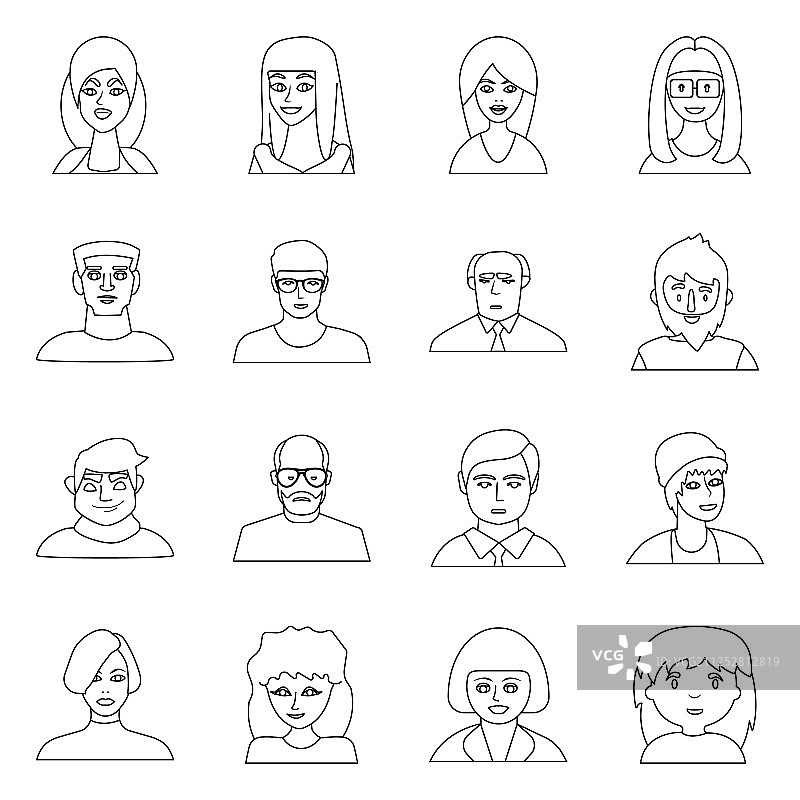 时尚美发标志图片素材