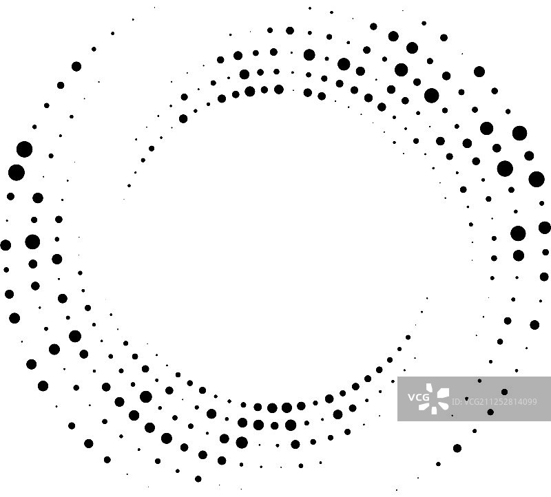 同心半色调点图片素材