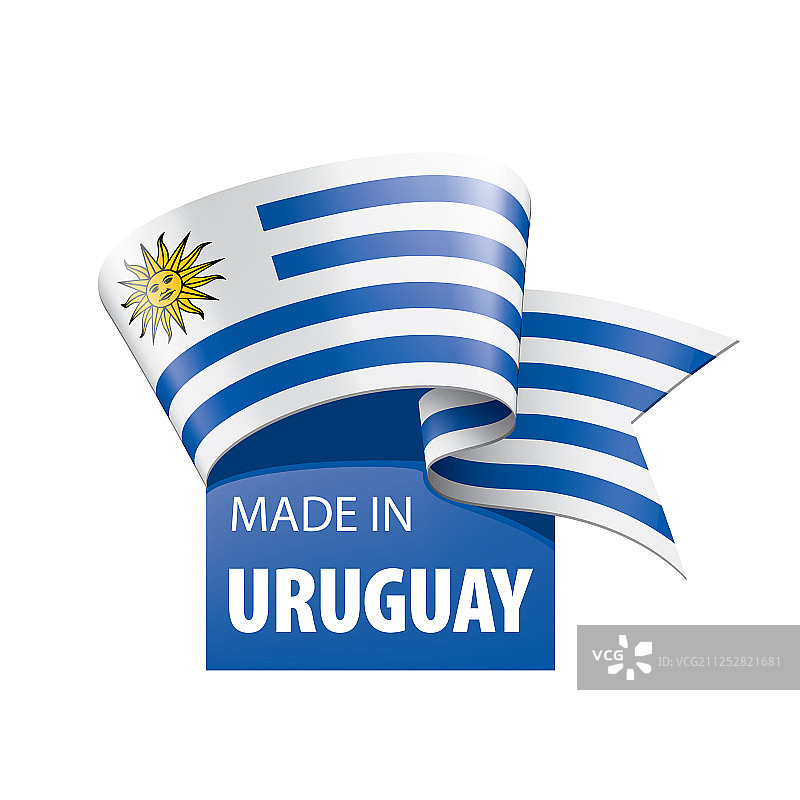 白色的乌拉圭国旗图片素材