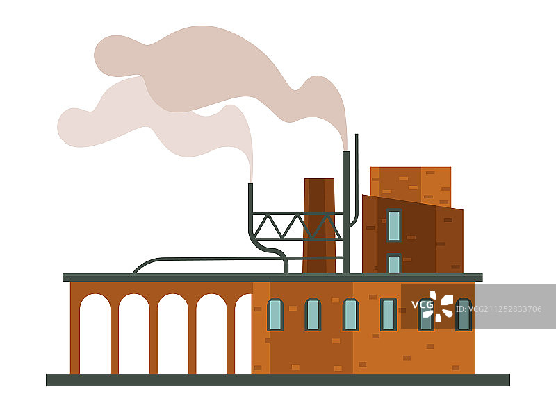 工厂或工业烟雾空气污染图片素材