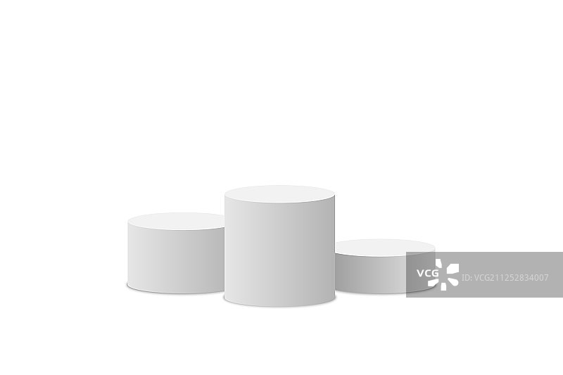 白色领奖台场景3D效果图图片素材