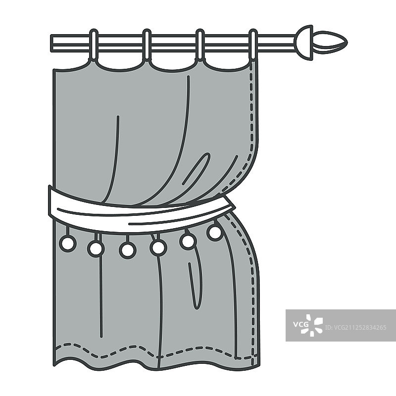 窗帘或帘幔房屋室内设计家居图片素材