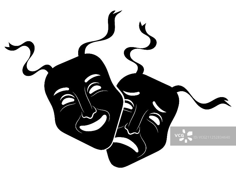 戏剧和喜剧剧院面具图片素材