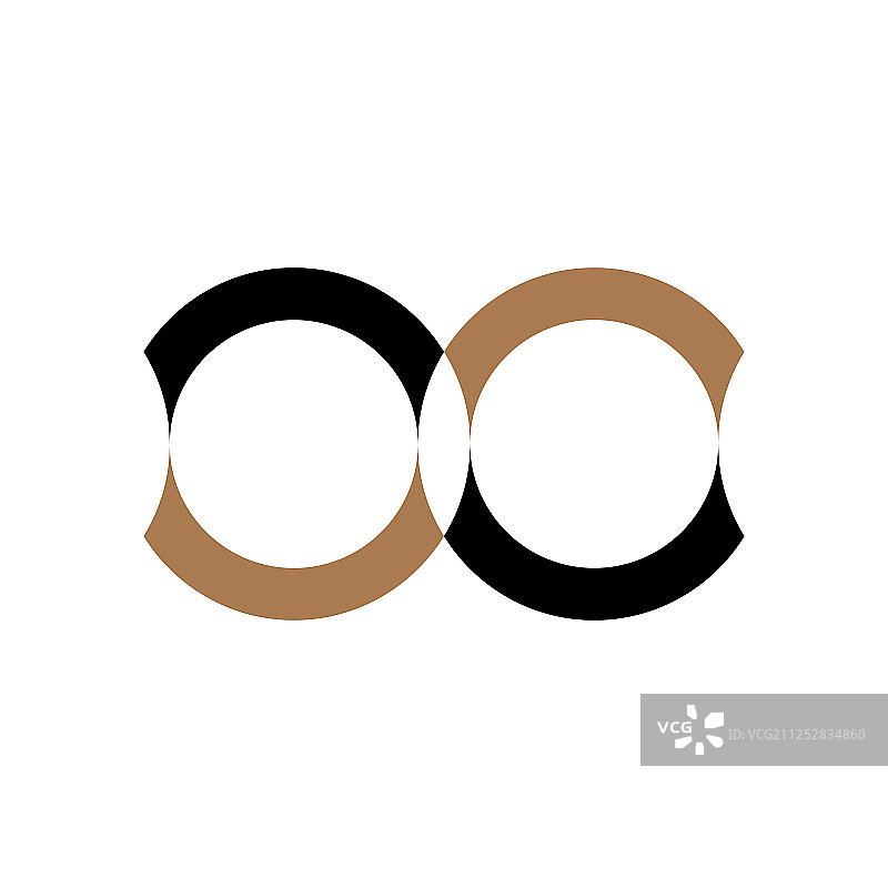 白色背景上的无限标志符号图片素材