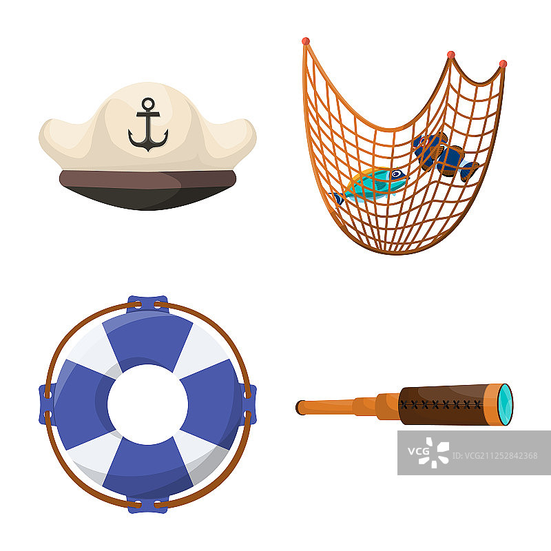 孤立的海洋探险标志图片素材