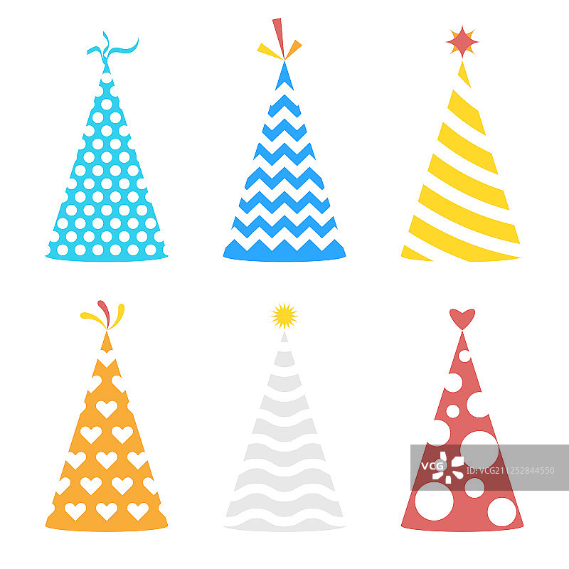 生日派对帽子合集图片素材