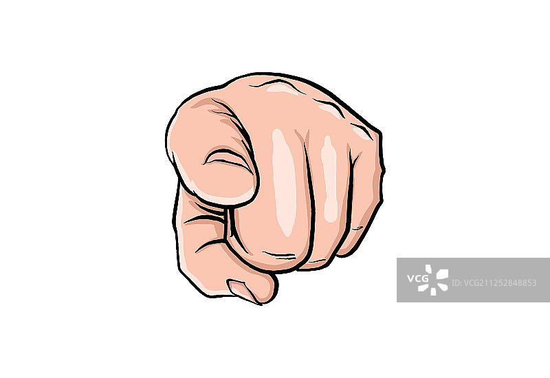 山姆大叔波普艺术风格手图片素材