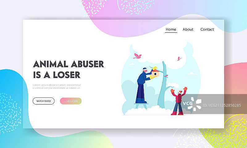 人们在寒冷季节帮助鸟类网站图片素材