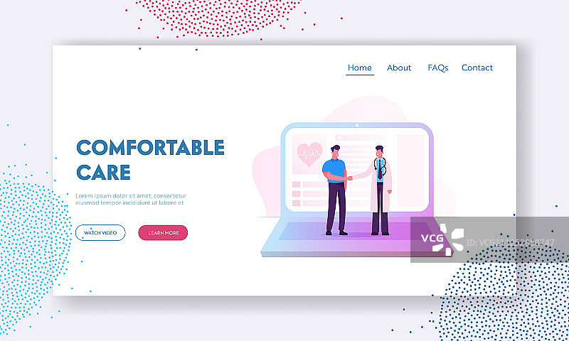 远程在线医疗咨询网站图片素材