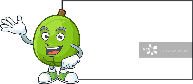 有机食品卡通人心果图片素材