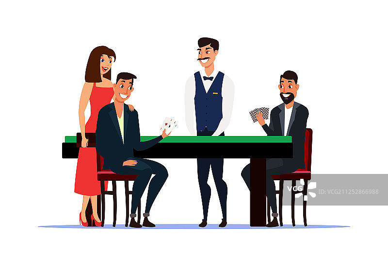 扁平风格的赌场图片素材