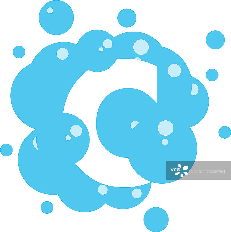 首字母C的气泡设计图片素材