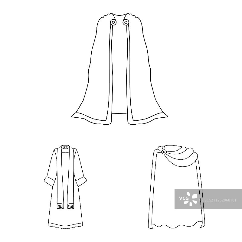 长袍和服装符号图片素材