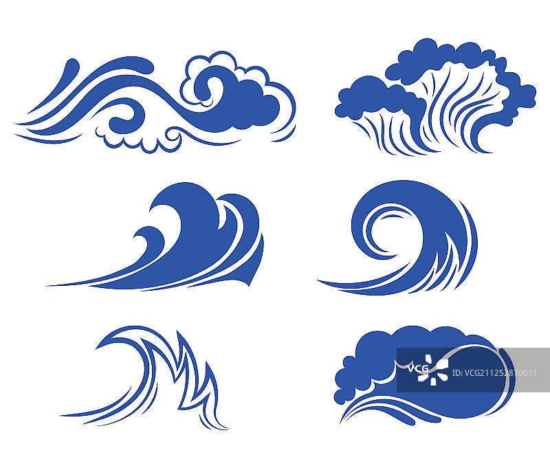 海浪图案合集图片素材