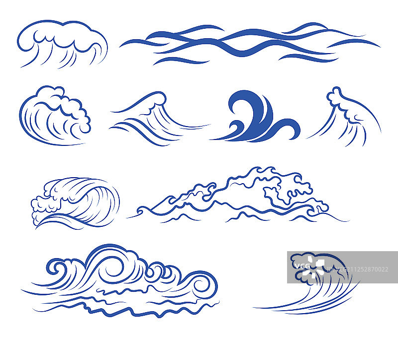 海浪图案合集图片素材