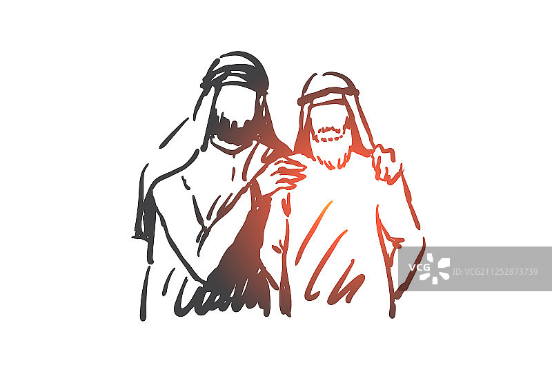 友谊伙伴合作概念图片素材