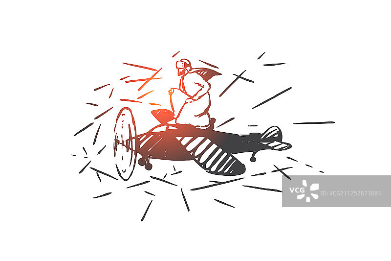 VR模拟驾驶概念草图图片素材