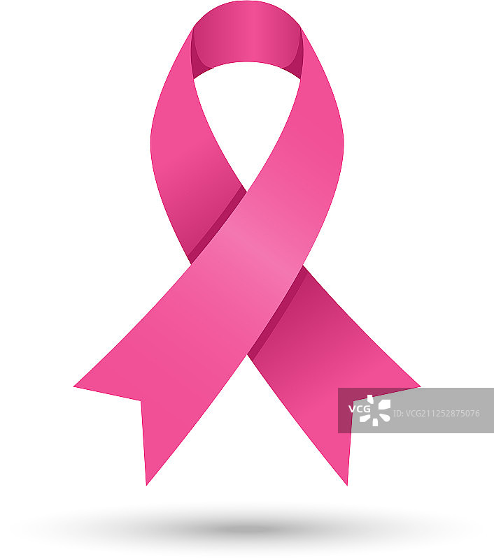 粉红丝带乳腺癌防治宣传标志图片素材
