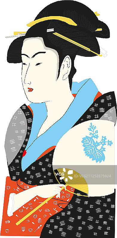 日本传统艺伎图片素材