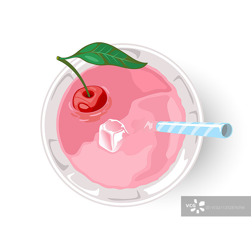 无酒精或含酒精饮料加冰图片素材