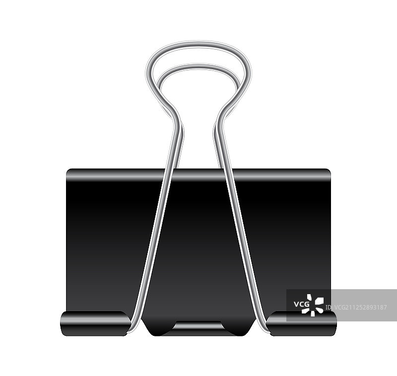 黑色金属回形针图片素材